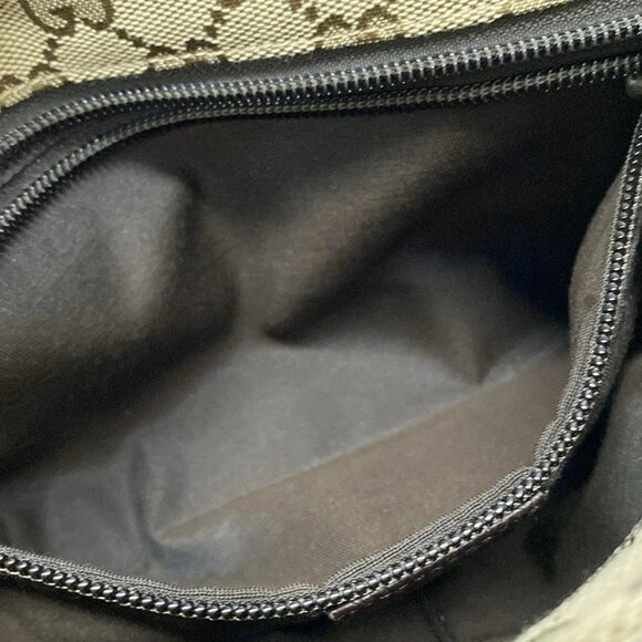 Auth GUCCI GG Pattern, Shelly (Web) 189749 Beige Red Green Jacquard Leather - Picture 13 of 16